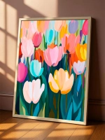 Постер весна 40х50 см интерьерный пасха декор