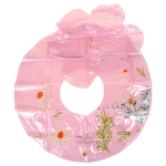 Круг с цветком 70 см с блестками, 4 цвета, цв. розовый, с-30560