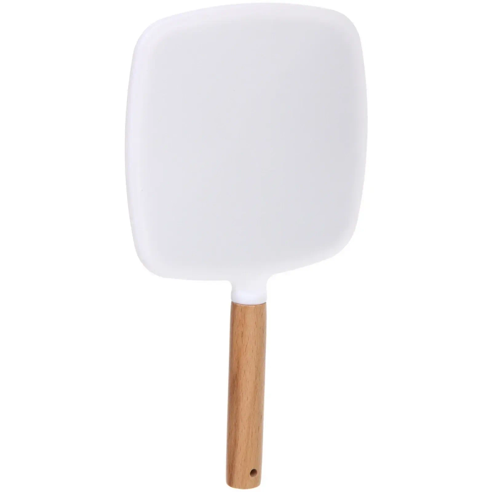 Зеркало косметическое с ручкой «Cute look - Королева», квадрат, цвет белый 14*25см