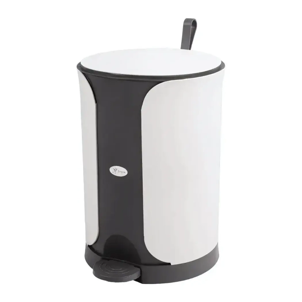 Ведро Sтилъ 7л с педалью темно-серый 215х298 мм