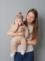 Шапка вязаная хлопковая (Кофейный хлопок) БОН-БОН