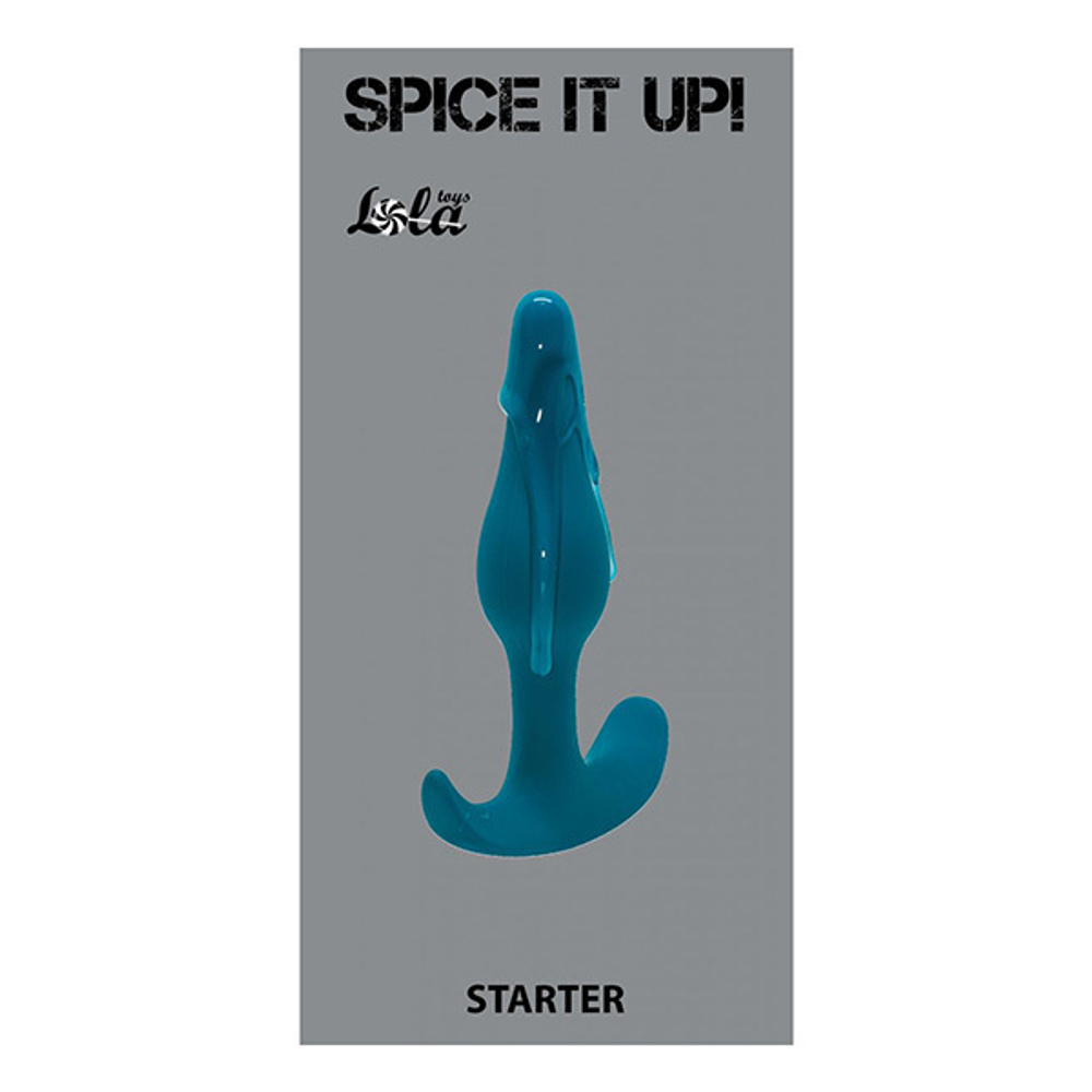 Бирюзовая анальная пробка 10,5см Lola Games Spice it up Starter 8007-03lola