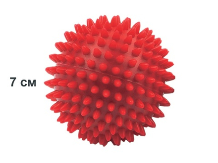 Мяч массажный. Диаметр 7 см. Вес 35 г.  (красный)