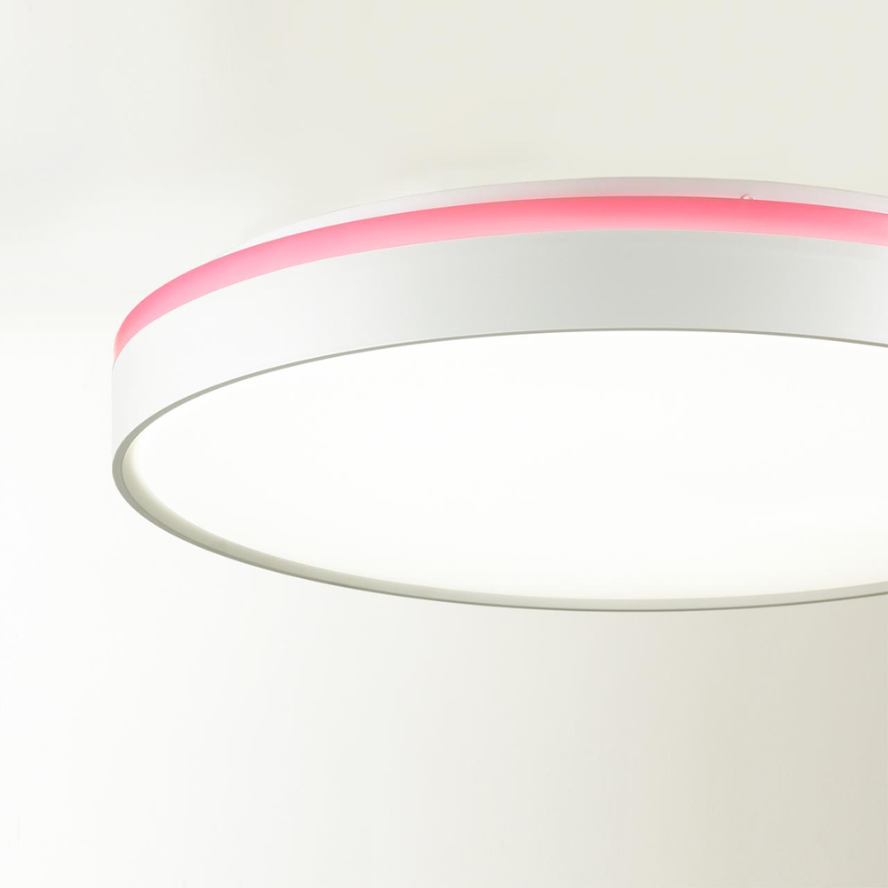 7708/EL COLOR SN 154 Светильник пластик/розовый LED 70Вт 3000-6000К D500 IP43 пульт ДУ KEZO PINK