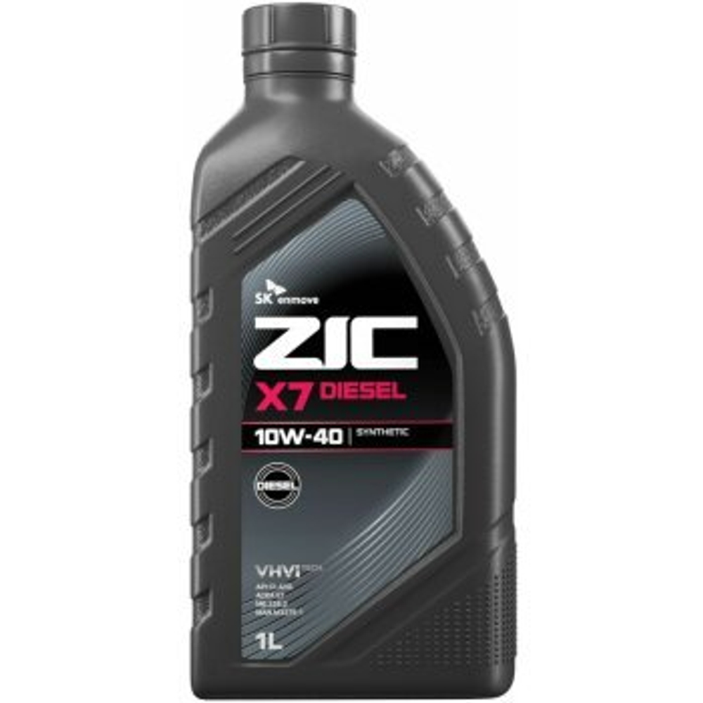 Масло моторное ZIC X7 Diesel 10w40 CI-4/SL (ACEA E7, A3/B3, A3/B4) 1л