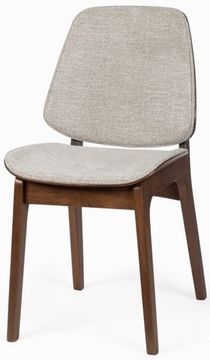 Стул Erza деревянный, сиденье серая ткань