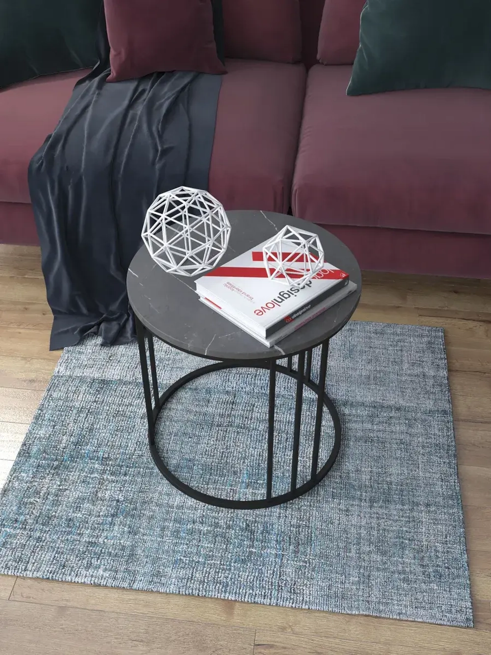 Журнальный стол Трио малый - ЧЧ - МДФ в ПВХ