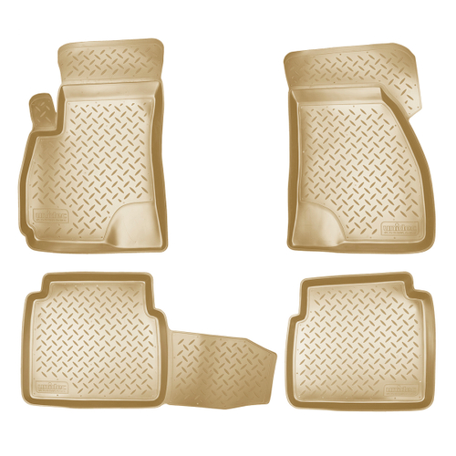 Ковры в салон Norplast/Unidec для Hyundai Santa Fe в кузове SM (2000-)Полиуретан,Бежевый, арт.NPL-Po-31-21-B