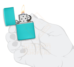 Зажигалка Zippo 49454 Классическая, Flat Turquoise