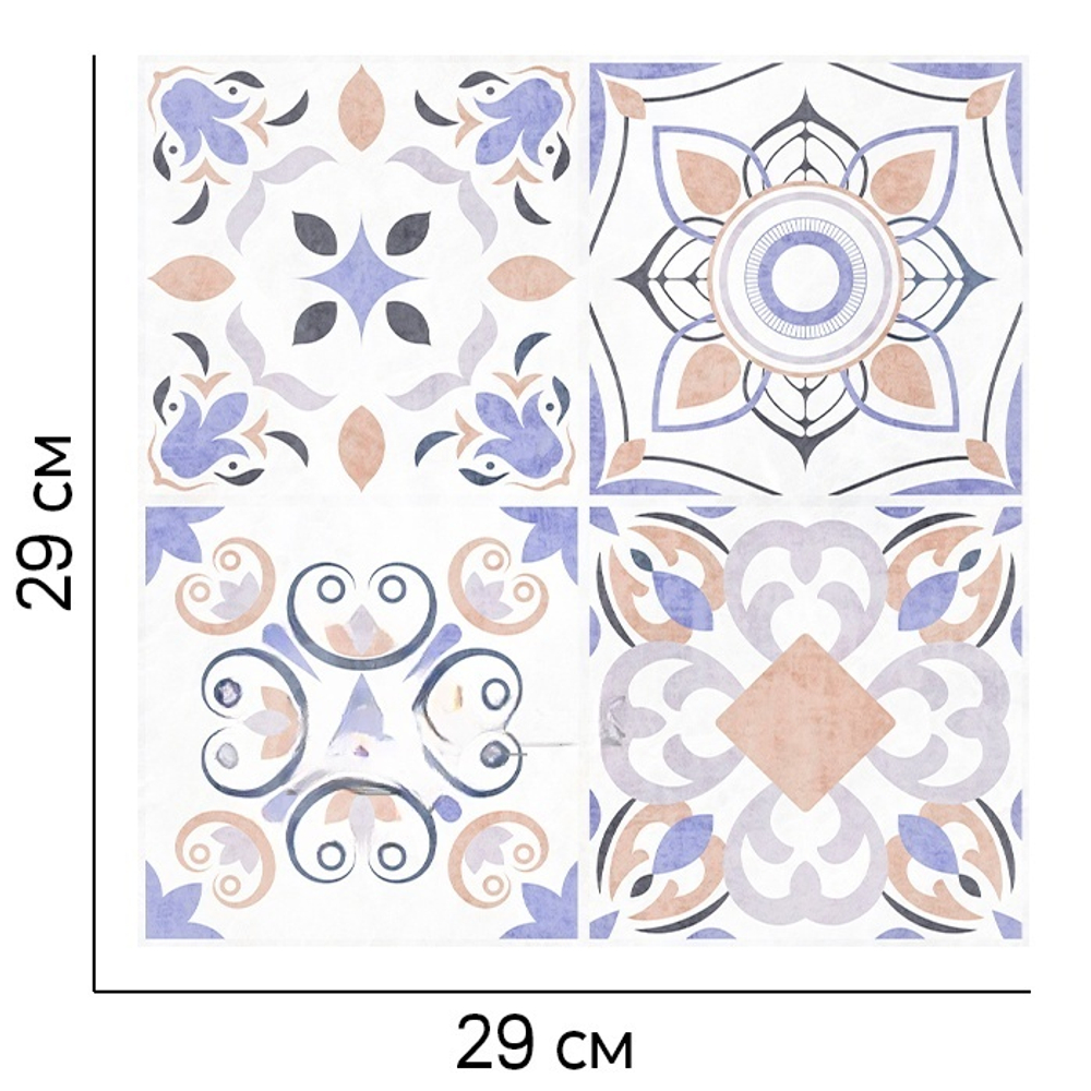 Самоклеящаяся панель ПВХ Тренто 290х290х3 мм