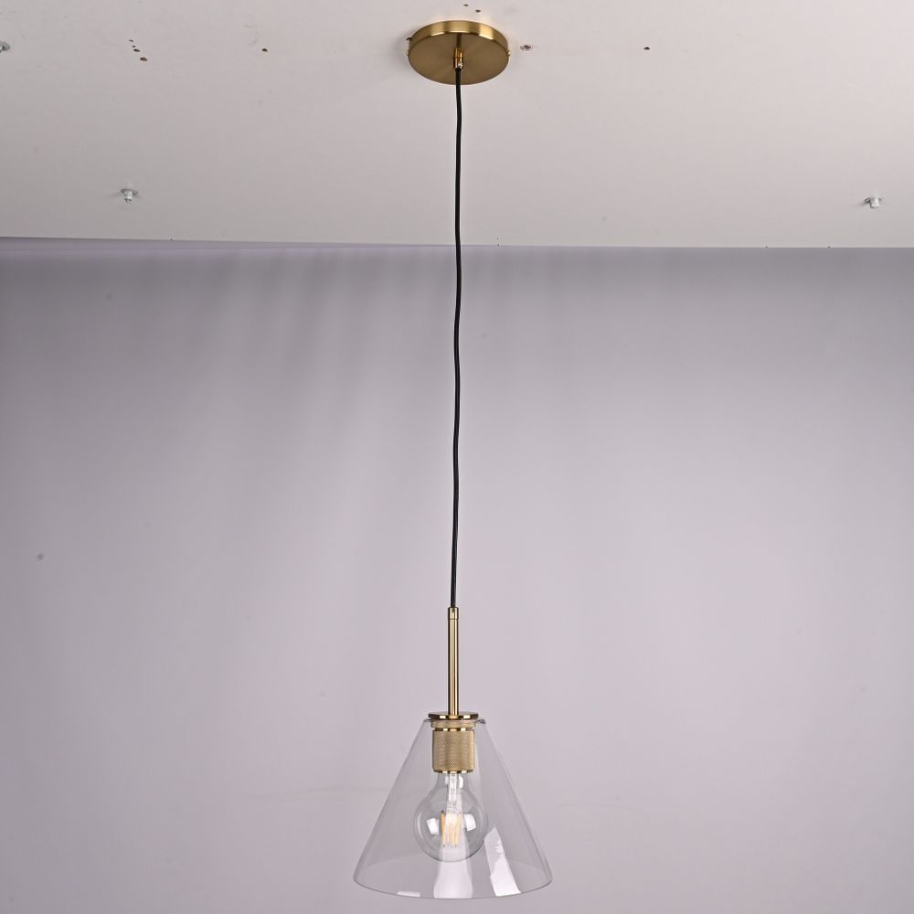 Подвесной светильник RH Utilitaire Funnel Pendant Brass