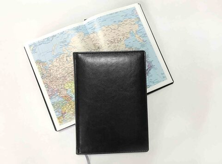 Ежедневник Lediberg Nebraska белый блок Чёрный