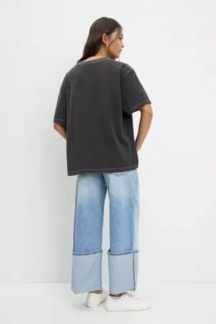 PULL&BEAR Футболка с принтом "Звездные войны", черный