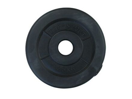 Диск для штанги. Вес 1,25 кг. (пластик)D-26mm. :(Z-1.25KG):