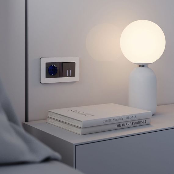 Рамка Werkel Split на 2 поста белый/черный W0023068 4690389208225