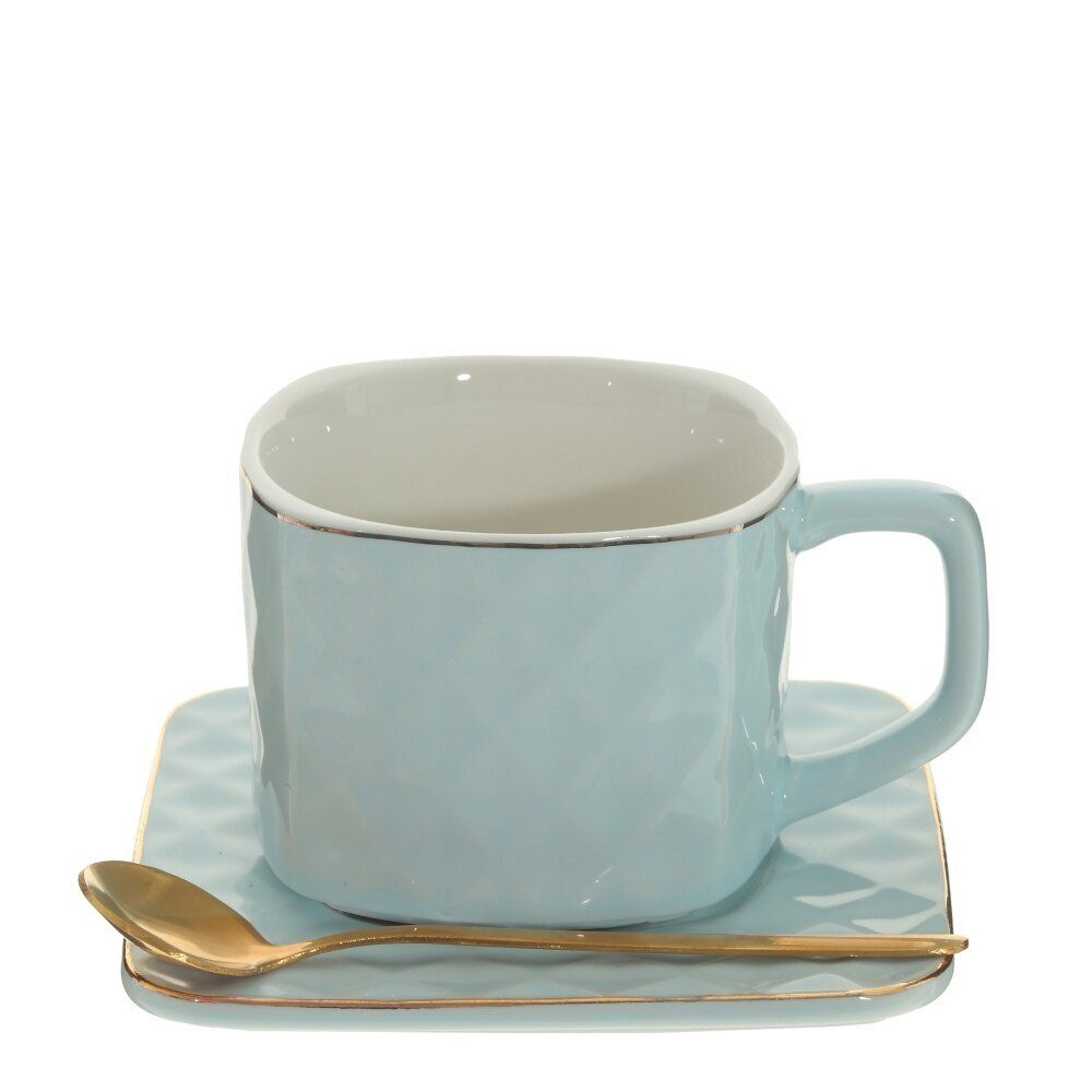 GAEM Кружка с блюдцем и ложкой, 200 мл, L12 W12 H7 см, 2в.