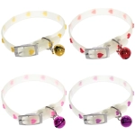 Ошейник для кошек с колокольчиком 1*30см «Neon-Сердечки» светящийся (минивложение 12шт)