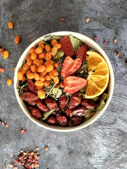 Чай травяной/ Подарочный /Иммунитет / Шиповник/Апельсин TE3