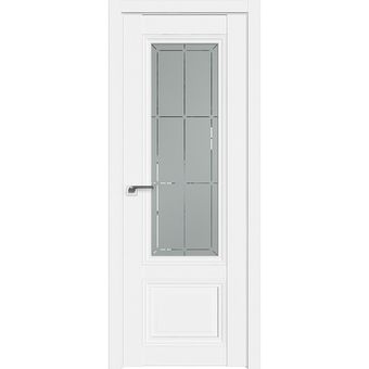 Межкомнатная дверь экошпон Profil Doors 2.103U аляска стекло матовое гравировка 1