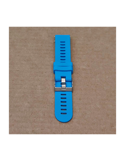 Ремешок Premium 20 мм силиконовый для Garmin Forerunner 55/245/645, Venu, Venu Sq, Venu 2 Plus, Vivoactive 3, Vivomove быстросъемный (Голубой)