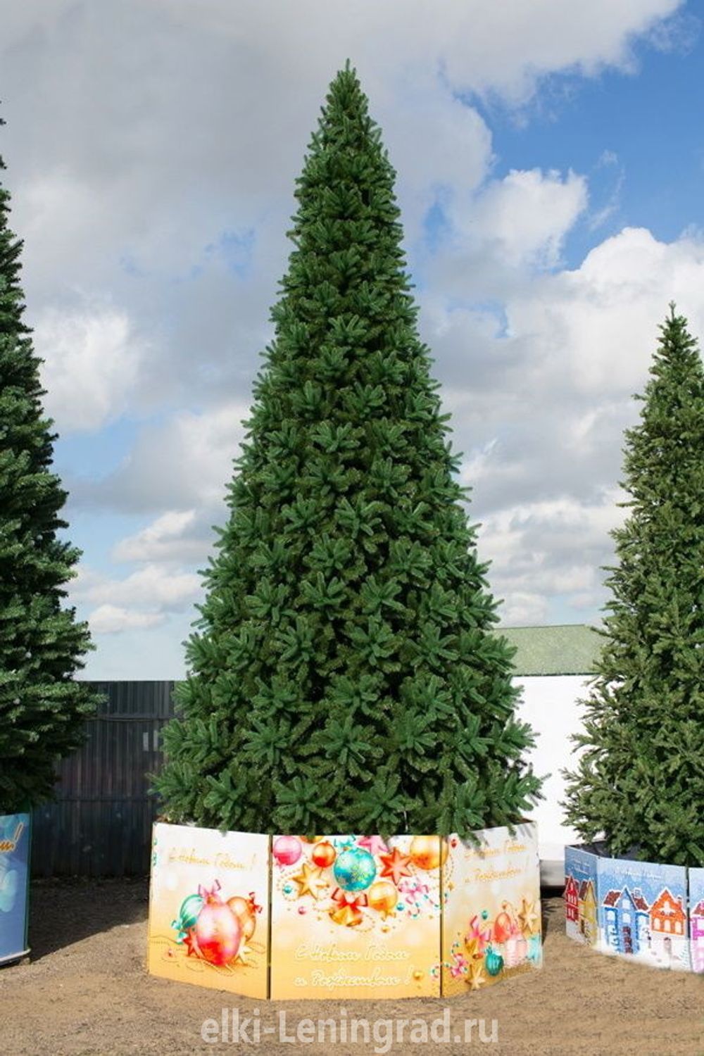 Большая елка «Европейская» (Литая+пвх) 4 м