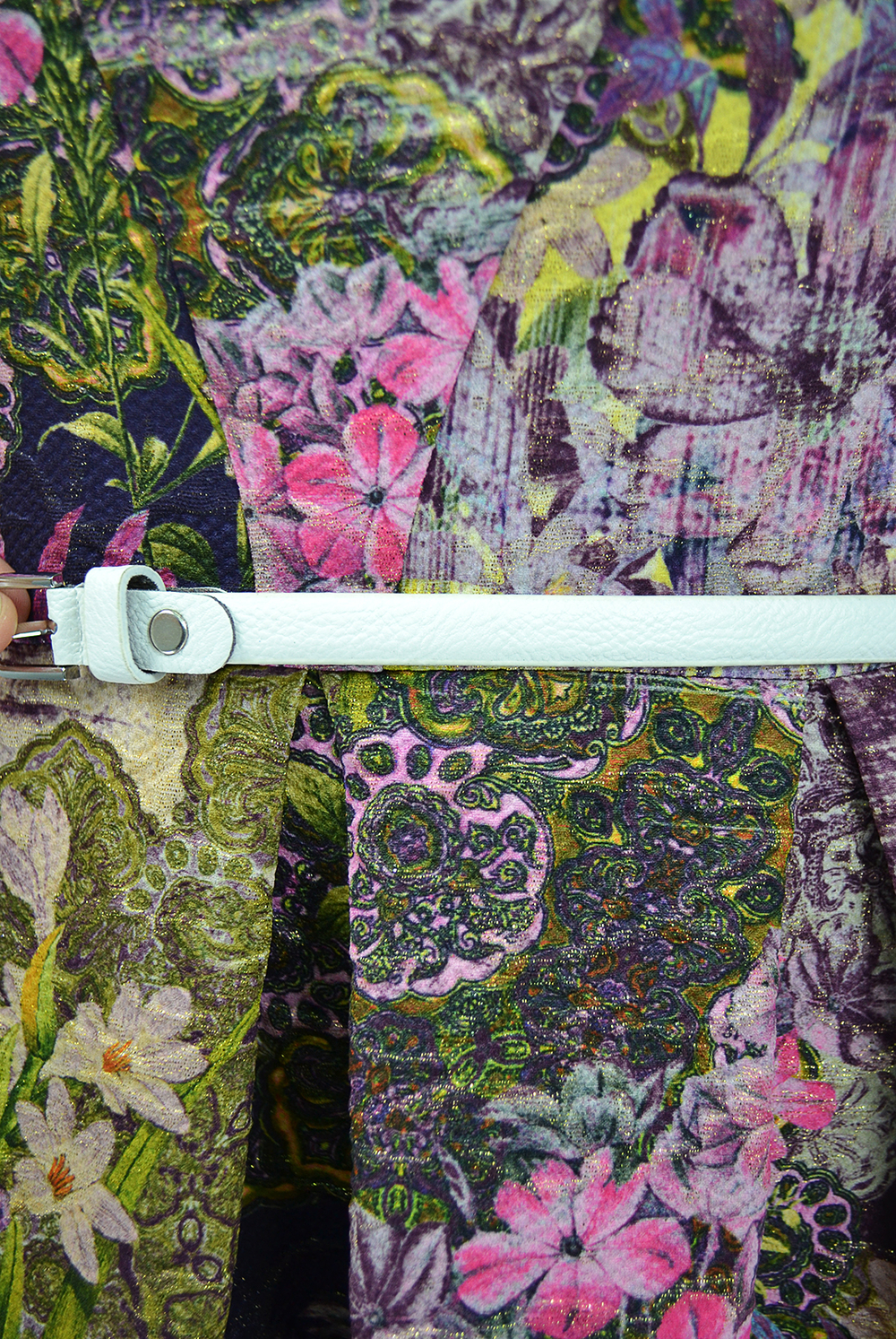 Нарядное платье 1185АН, Фиол-зеленый #254ФЗ051185АН