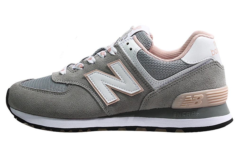 New Balance NB 574 retro dark gray non-slip lightweight low-top running shoes women's dark gray B wide