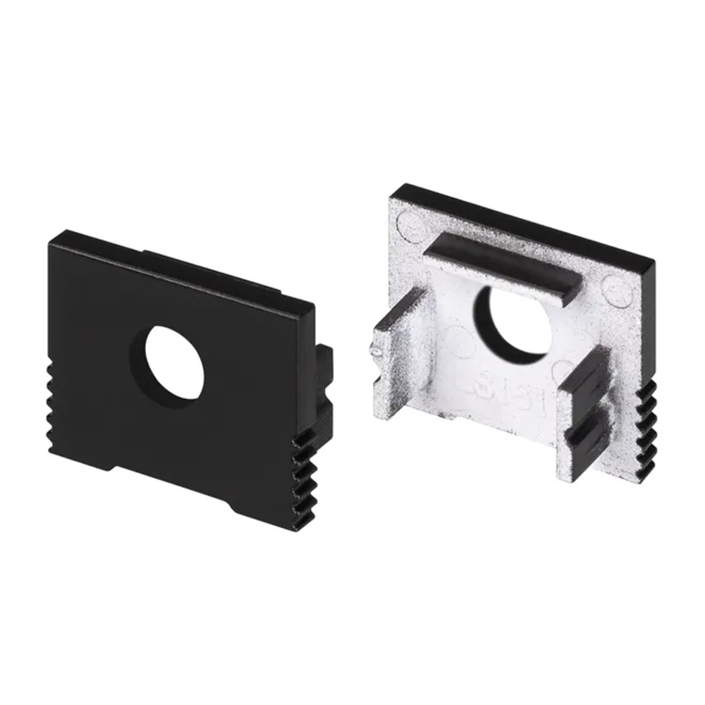Заглушка SL-SLIM-H13M BLACK с отверстием (Arlight, Пластик) 032998