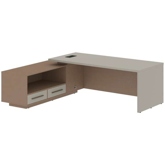 Стол руководителя с тумбой VCT 2319(L)  2300х1900х750 VELION