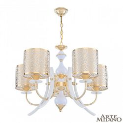Подвесная люстра Arte Milano Florentia-6067 306067/5 Wh/Gd