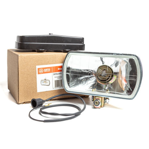 Фара противотуманная (прожектор), белая, с крышкой, КамАЗ, МАЗ, 12/24 В (H1)