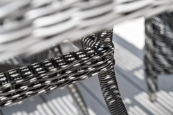 "Фредо" обеденная группа плетеная, цвет графит