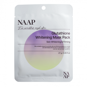 NAAP Тканевая маска с глутатионом - Glutathione Whitening Mask Pack Skin Whitening & Firming