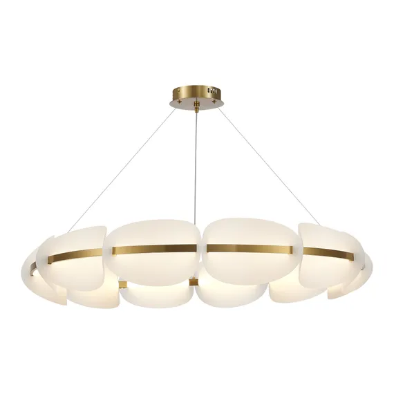 SL1304.203.65 Люстра подвесная ST-Luce Золотистый/Белый LED 1*65W 3000K ЭТУАЛЬ
