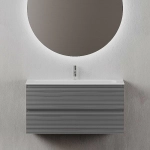 Тумба с раковиной Sancos Folk 100 FL100GS Grey soft