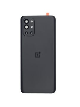 Задняя крышка для OnePlus 9R черная (Carbon Black) со стеклом камеры