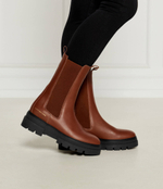 Skórzane stylity MONOCHROMATIC CHELSEA Tommy Hilfiger - коричневый(FW0FW06730)