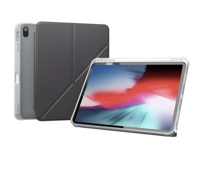Чехол iPad 10.9"/11" Air 2024 WiWU Classic III Case с крышкой (GF-003, TPU+PU), серый