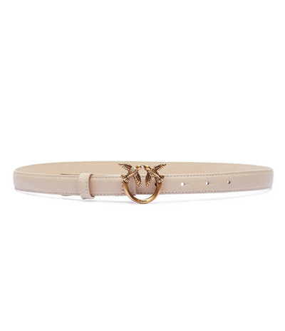 кожаный ремень love berry h2 Pinko - бежевый(100143 A0F1)