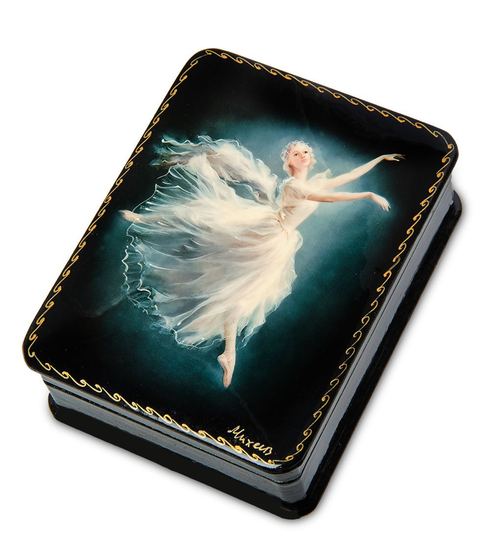 Народные промыслы ШК-19/ 8-D Шкатулка в технике декупаж «Балет» (10х8х3,5)