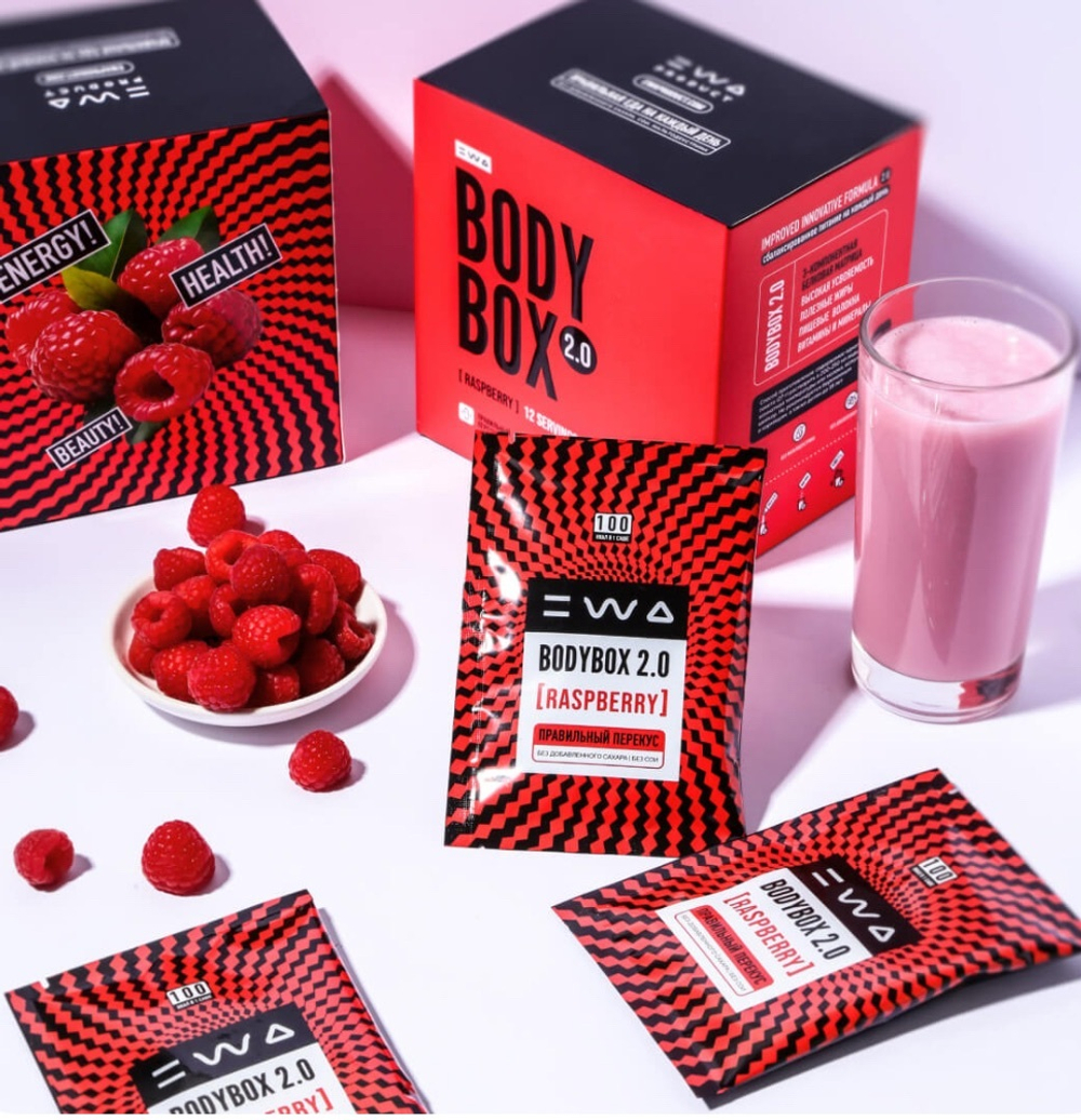 Сбалансированное питание со вкусом малины/ Коктейль BODYBOX