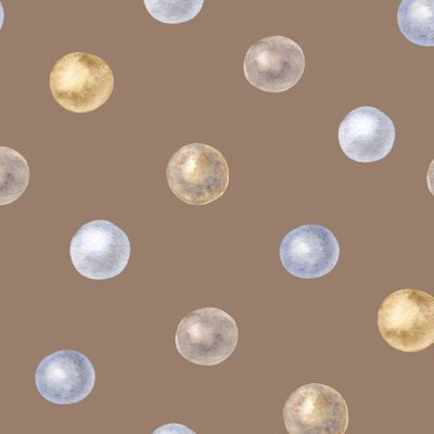 Паттерн Жемчуг на коричневом