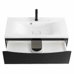 Тумба с раковиной Belbagno MARINO 100 подвесная Nero Lucido