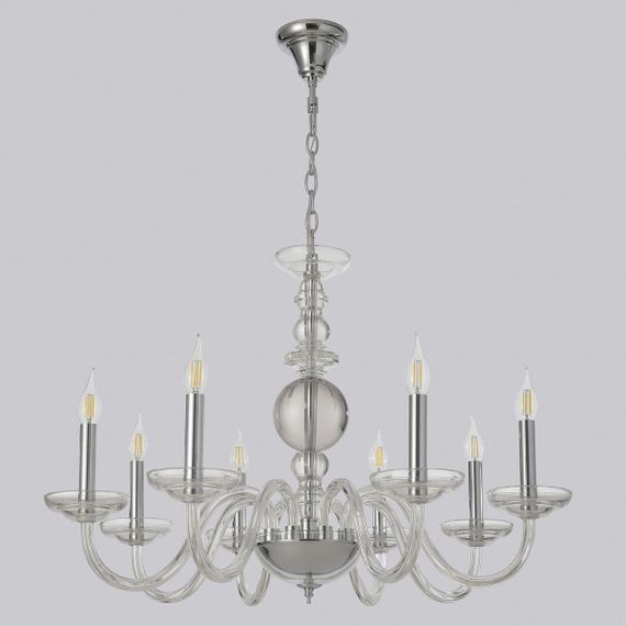 Подвесная люстра Crystal Lux ARABESQUE SP8 CHROME