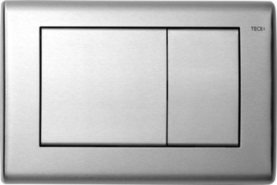 Панель смыва унитаза TECEplanus для двойной системы смыва, цвет нержавеющая сталь, сатин