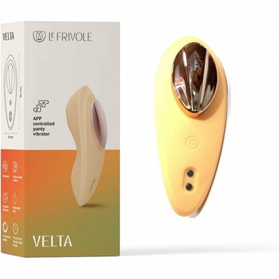 Вибратор вкладыш в трусики Velta бежевый 8,6 см