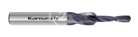 Короткое ступенчатое сверло Karnasch M4 с покрытием TITAN-TEC, 90°, HSS-XE, арт. 40.2070.040