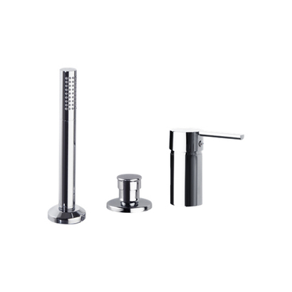 Смеситель на борт ванны без излива с душевым комплектом DRAKO 333302SCAM