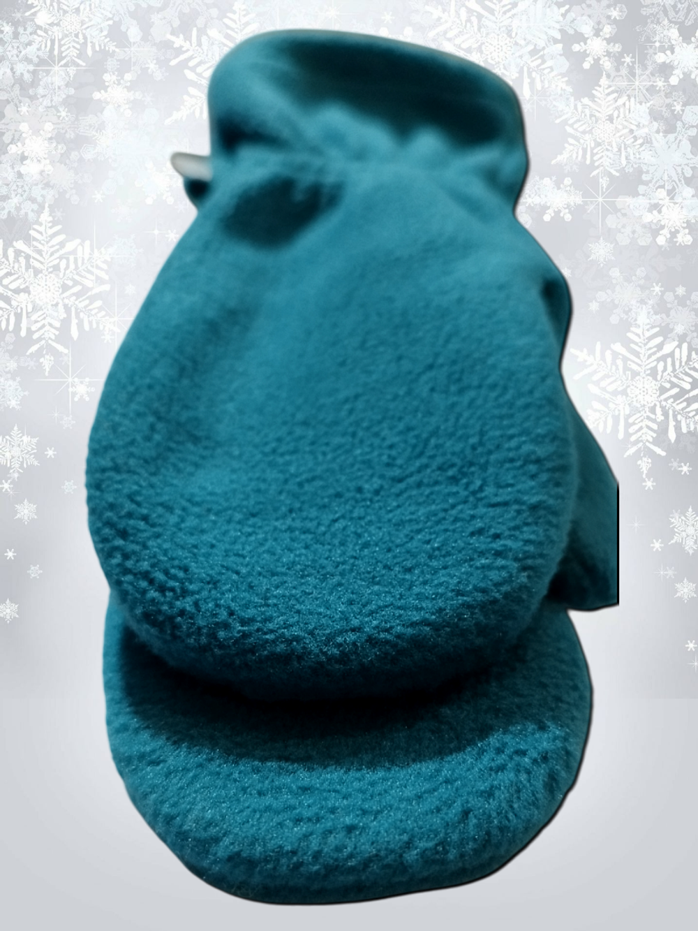 5005 Варежки детские флисовые изумруд (14)