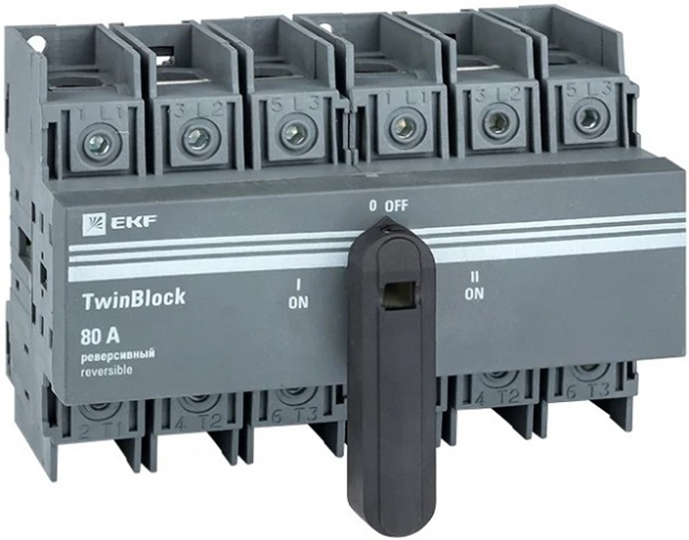 Рубильник  EKF tb-s-80-3p-rev